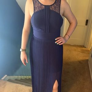 BCBG Generation Navy Slit Dress
